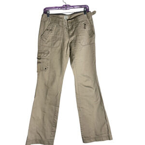 Aeropostale Wide Leg Khaki Cargo Pants - Size 5/6 Long Juniors